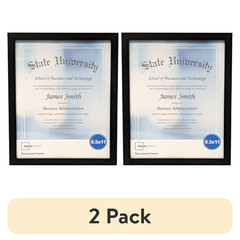 (2 pack) Mainstays 8.5×11 Document Picture Frame, Black