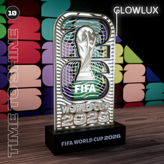 Official FIFA World Cup 26 Trophy LED Neon Sign Acrylic Desk Decor Light