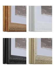 4-Pack Custom Picture Poster Frame 3-1/2″ White Victorian 16×20 24×36 1556-A1001