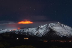 Volcano Eruption Mount Etna Sicily Italy Photo Photograph Poster 24×16