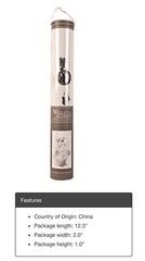 DCWV Decal Sticker Wildflowers Peel and Stick With Foil, Silver, Large