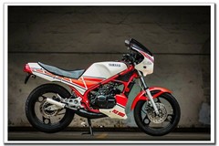 Yamaha RZ350 Banner Poster Sign Street Bike Wall Art Sign Graphics Decal Picture
