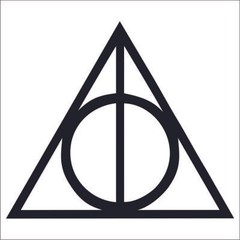 Deathly Hallows Die Cut Vinyl Decal Sicker any vehicle 🚗🚙🚌🚛🚜🏍💨 free ship-