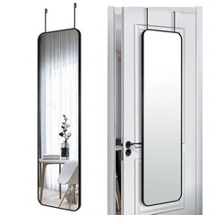 47×14 Mirror Rectangle Full Body Length Door Hanging Wall Mounted Metal Alumi…