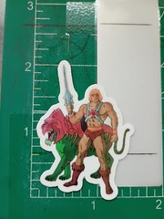 HEMAN STICKER X 2×1 INCHES, VYNIL HIGH GLOSS STICKER X SMALL SIZE STICKER