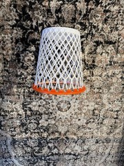 Spalding Wastepaper Basketball Association Hoop Net Basket Garbage Trash Can EUC