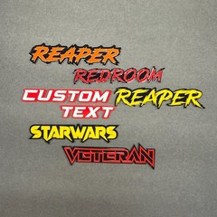 Custom Laser Cut Acrylic Badge Emblem for Car MultiColor PersonalizedName