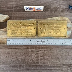 Nautical Signs – Solid Brass – Captain Suggested, Cocktail Hour – Nautical Decor