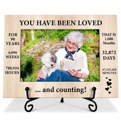 90th Birthday Picture Frame, 90th Birthday Gifts for Women Her, Mother’s Day …