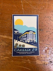 Sticker, Chessie 29 Decal 3″x4″ C&O Historical Society Railroad Rectangle NEW