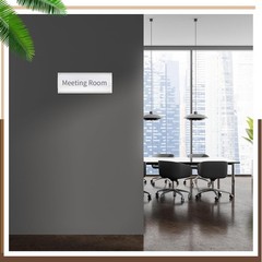 25 Pack Aluminum Name Plate Holders 8×3 Door Wall Office Sign
