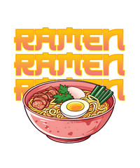 Ramen Sticker (4 Inch) Funny Joke Bowl Asian Cuisine Food Delicious Snack Love