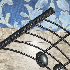 Large Metal Trumpet Music Wall Decor Plaque Black Gold Modern Abstract Art