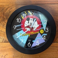 Disney MICKEY MOUSE CLUB Wall Clock Colorful Blue Purple Black – Not working