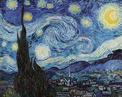 Van Gogh The Starry Night Canvas Art Reproduction for Home Decoration
