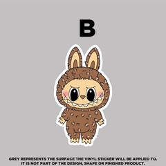 Labubu Vinyl Stickers – Waterproof, Scratch‑Proof, Dishwasher Safe Decals