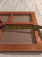 4 PHOTO WOOD FRAME Unmarked 9 1/2 X 11 1/2 Overall