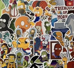 Simpsons Treehouse of Horror Sticker Pack – 10-50 Stickers – Vinyl Decal Homer