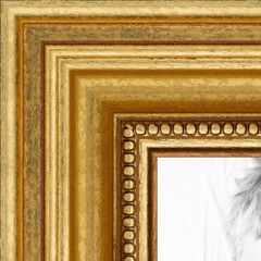 ArtToFrames Picture Frame Custom 1.25″ Gold Foil on Pine Wood 4159 Small