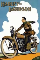 Harley-Davidson Motorcycles Early 1900s Vintage Replica Shop Metal Sign 8″x12″