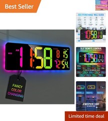 5.6” Number 11 RGB Color Digital Display with Ambient Lighting,17.2″ Large D…
