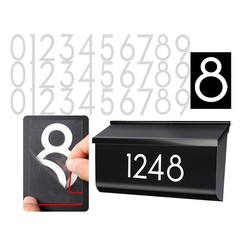 3 inch 30 Pcs Reflective Mailbox Numbers Stickers for Outside, Easy Installation