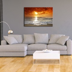 Canvas Print Painting Picture Home Decor Wall Art Sea Beach Landscape Framed