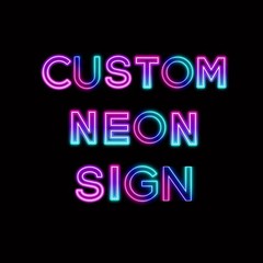 Custom RGB Color Neon Sign Personalized Wedding Initials Backdrop Acrylic Decor