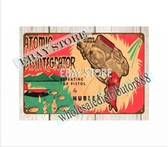 HUBLEY ATOMIC DISINTEGRATOR PISTOL childhood toy tin sign modern art posters