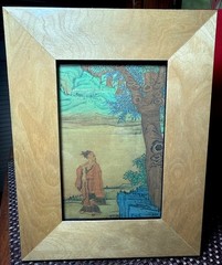 Modern Picture Frame, Blonde Wood High Gloss 9×7 for 4×6 MOL Image Easelback