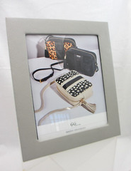 Leather Frame Holds 8×10″ Image Graphic Image America Light Gray