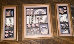 1990s country cottage wall décor set, part of the goose/country craft