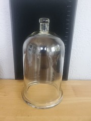 Vintage Heavy Blown Glass Bell Jar Apothecary Cloche Dome 11.5″ x 6″