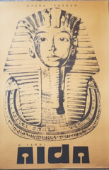Verdi – Aida Opera Poznan – Poster by Designer: S. Bakowski, 1972