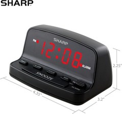 Easy to Use Digital Alarm Clock with Keyboard Controls – Perfect for All Ages