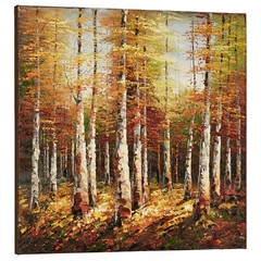 Burst of Autumn Canvas Wall Art Multi Warm