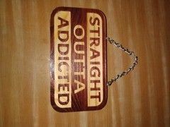 CNC carved out of addiction Bathroom Bedroom Laundry Home Decor Rustic wood