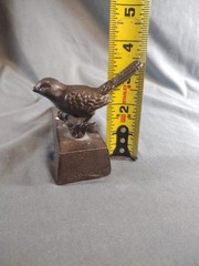 Vintage Cast Iron Bird Doorstop Wedge Decorative Heavy Rustic Door Stop 6.25″