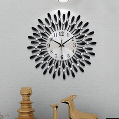 Nordic 3D Luxury Large Art Wall Clock 12-Hour Metal Watch Living Room Home Decor