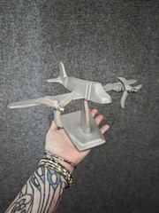 Vintage Metal Aircraft Model Plane Shelf Decor Aviation Collectible Bouclair