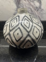 Anthropologie Thada Pink Diamond Capiz Shell Pearl Vase 10”wx9”H