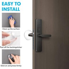 Door Stoppers Wall Protector, 6 Pcs 2″ Strong 2″L x 2″W x 0.32″Th, Clear