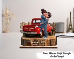 Romantic Couple Pickup Truck You & Me We Got This – Personalized 2-Layered
