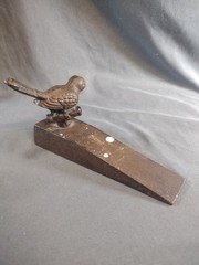 Vintage Cast Iron Bird Doorstop Wedge Decorative Heavy Rustic Door Stop 6.25″