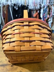 Longaberger Woven 1995 Mothers Day Basket with Floral Easter 1995