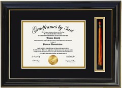 Diploma Frame with Tassel Holder 8×6,8×10,8.5×11,10×13,11×14,10×12,9×12 RC Black