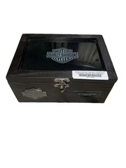 HARLEY DAVIDSON MEMORY BOX WOODEN ROGERS, AR HD 11” x 8” x 5” H