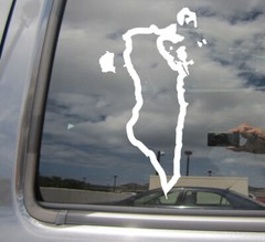 Bahrain Outline Country Car Truck Bumper Window Vinyl Decal Sticker 07128