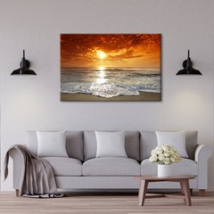 Canvas Print Painting Picture Home Decor Wall Art Sea Beach Landscape Framed