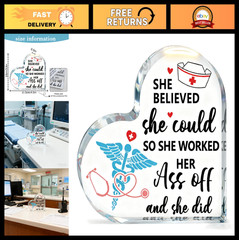Nurse Appreciation Gifts – Acrylic Plaque for RN, School Nurse, Graduation, Birt
